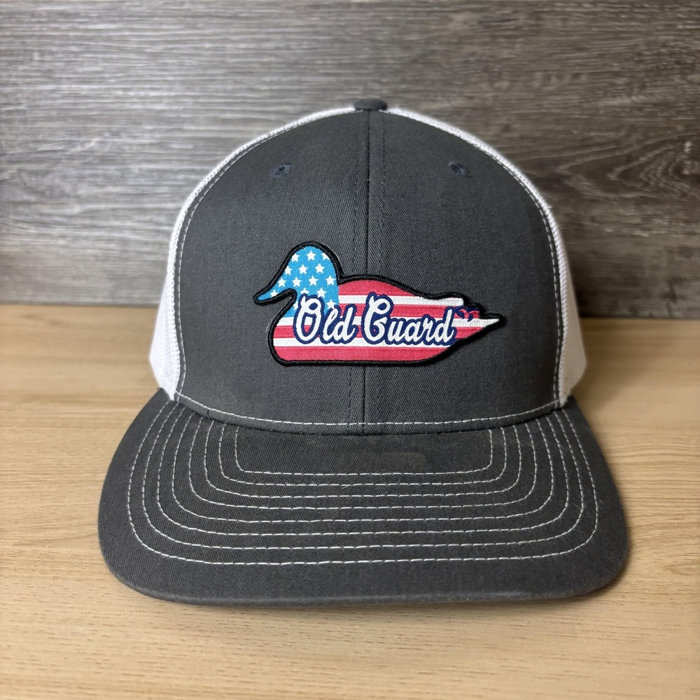 Old Guard Hat Cap Snap Back Mesh Trucker Patch Richardson Mens USA Duck Hunting